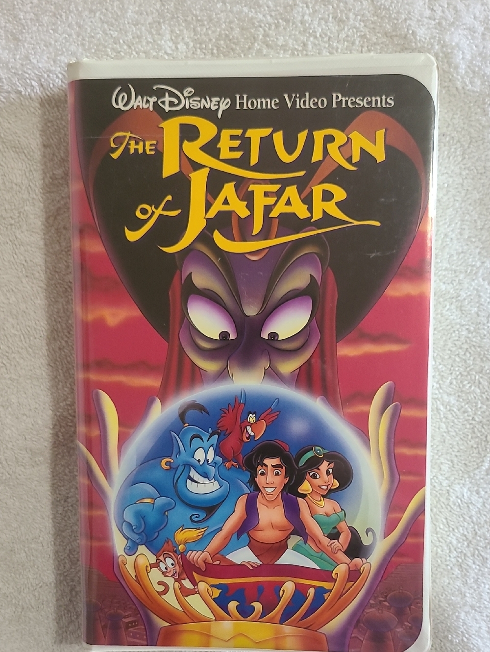 Walt Disney The Return of Jafar VHS - Red & Purple Cover